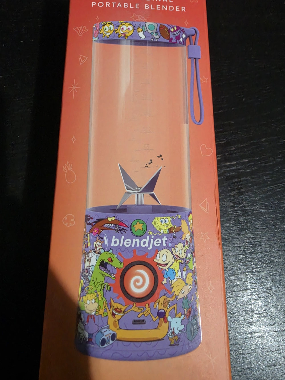 BlendJet Portable Blender - Purple Cartoon Edition